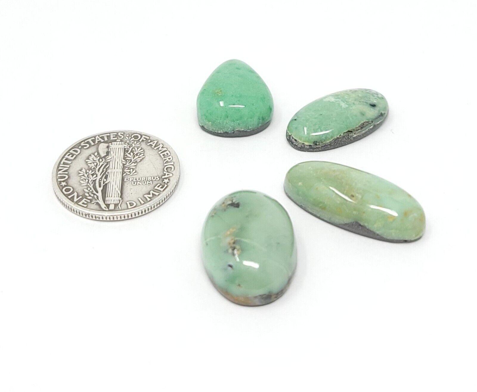 Natural Pixie Variscite Green Oval Teardrop Shape Cabochon Lot 30 Carats