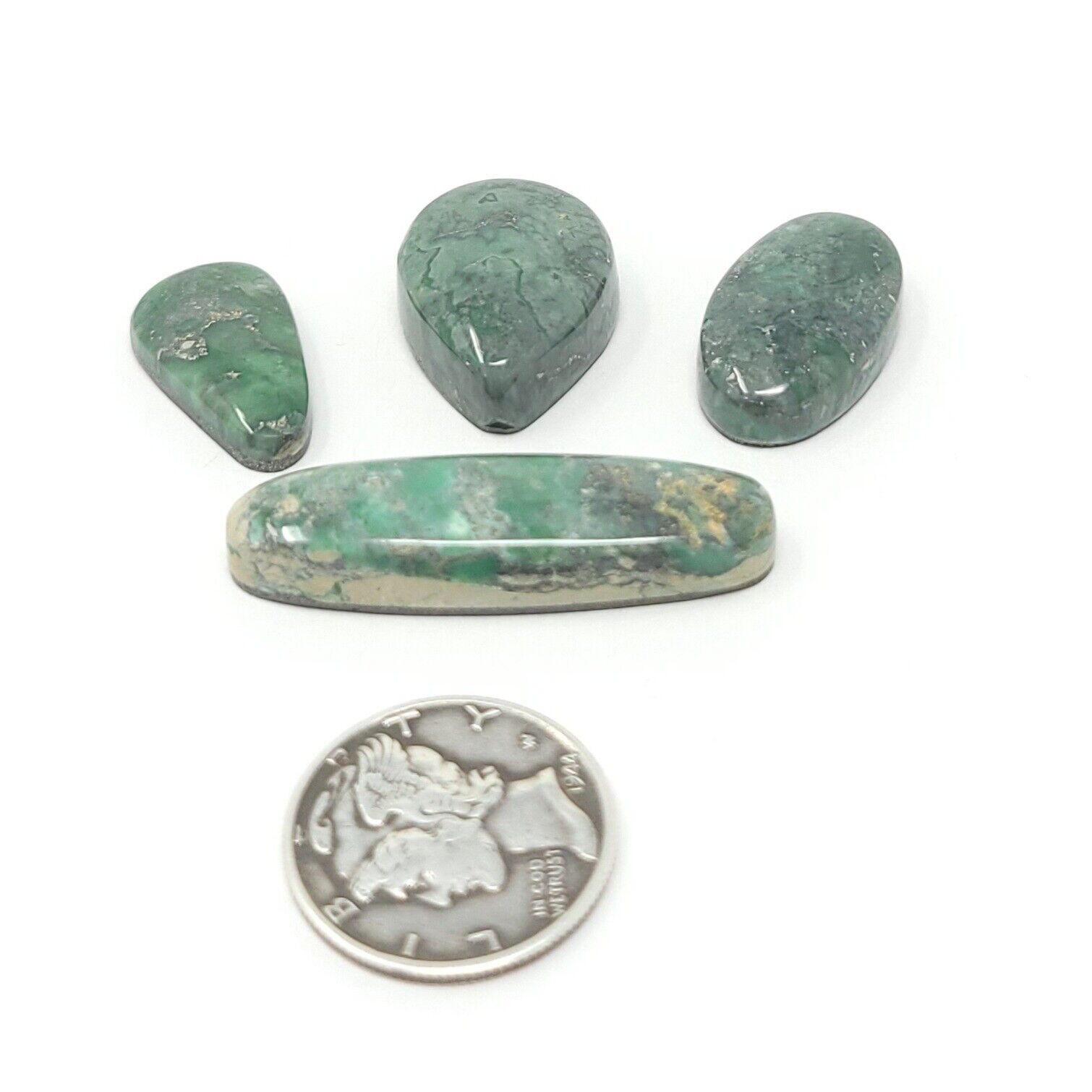 Australian Variscite Natural High Grade Cabochon Lot 47 Carats Oval Shape