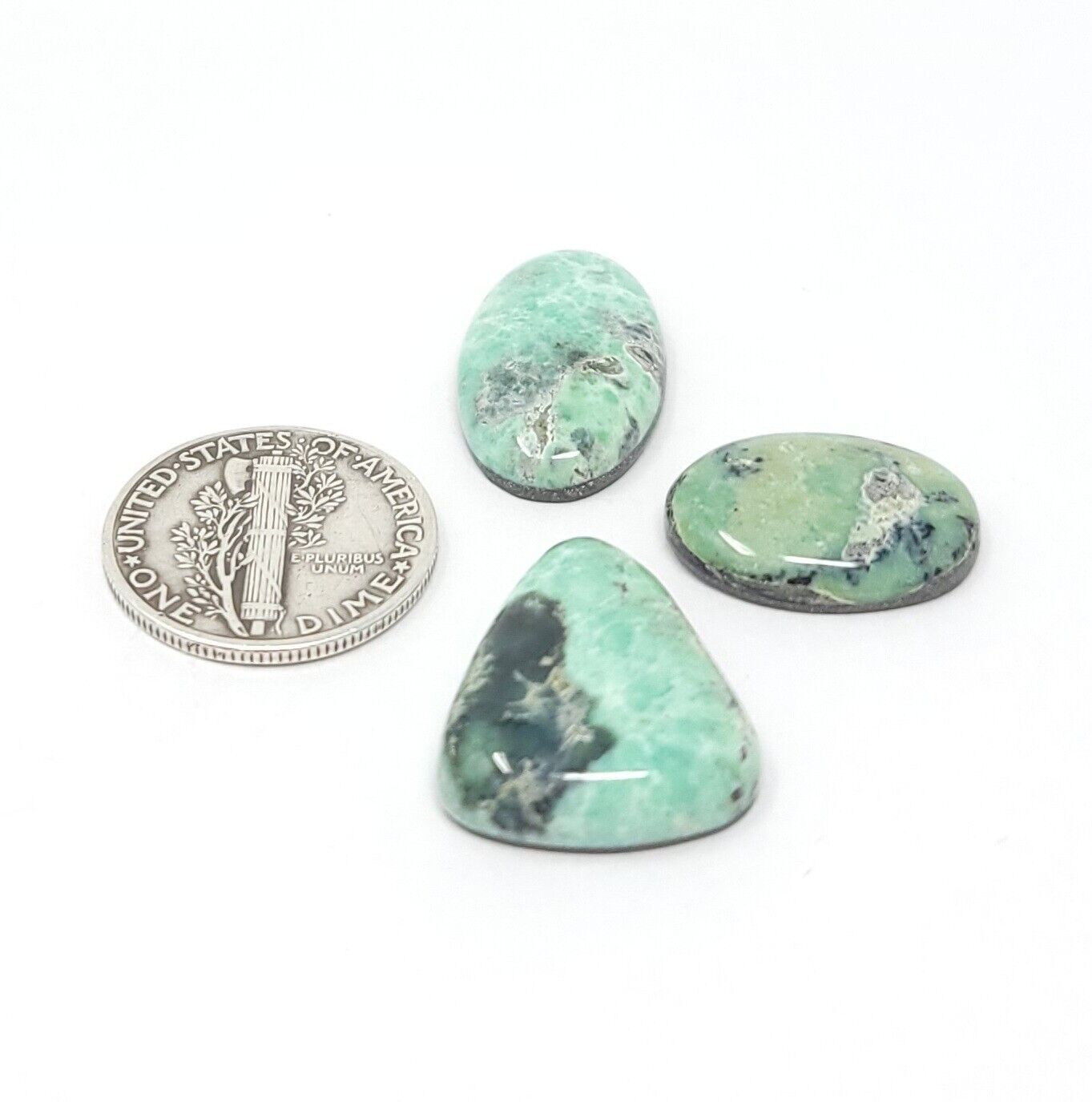 Natural Pixie Variscite Hand Cut Mixed Shape Free Form Cabochon Lot 23.7 Carats