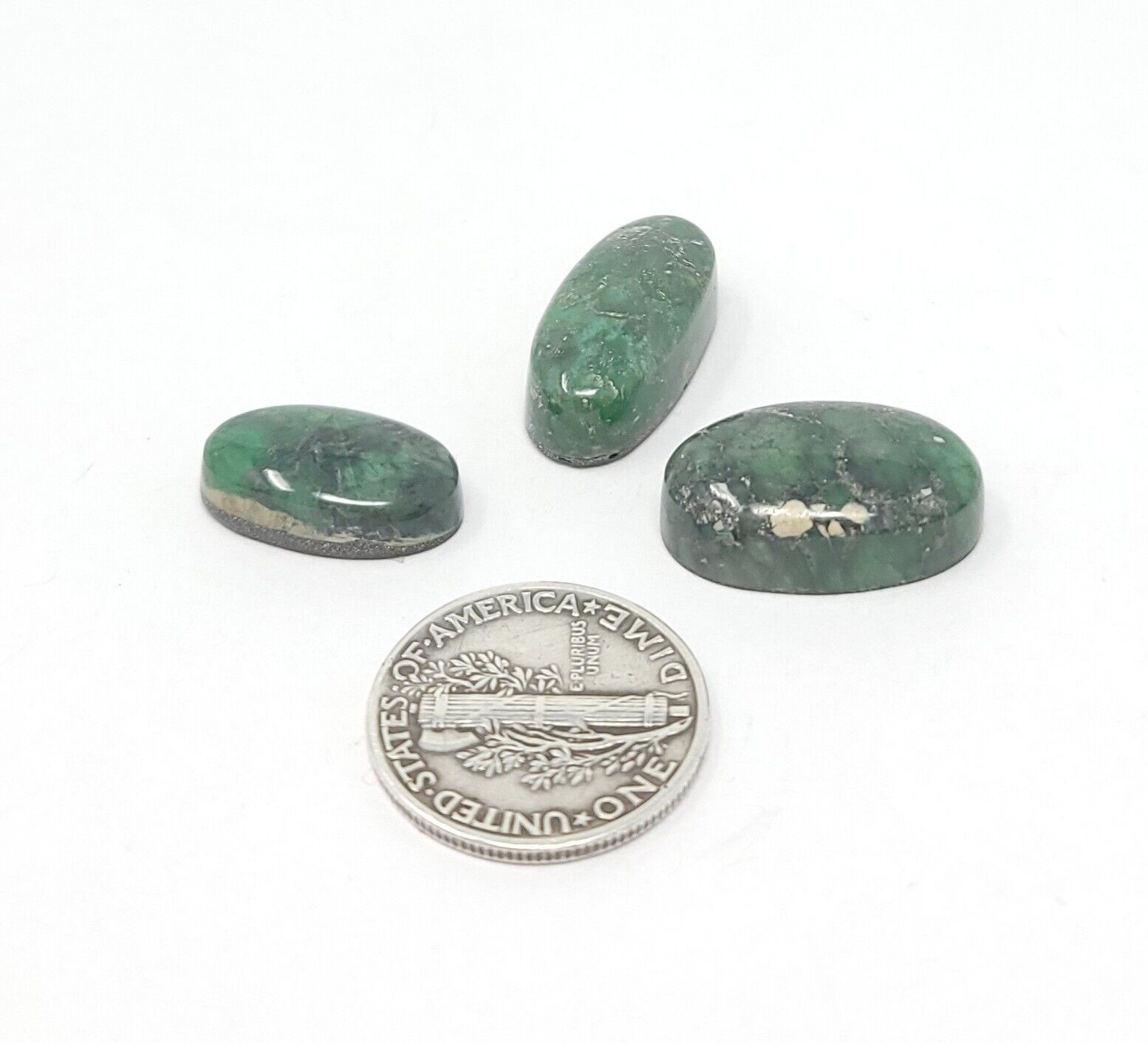 Natural Australian Green Variscite Cabochon Lot Oval Shape 26.4 Carats