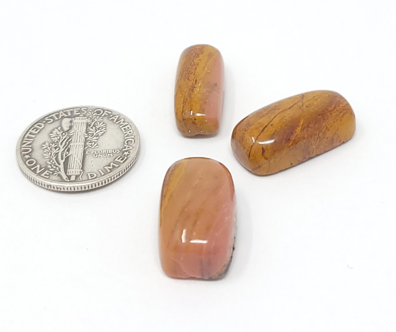 Natural Pink Australian Opal Cabochon Lot Rectangle Cushion Shape 24.1 Carats