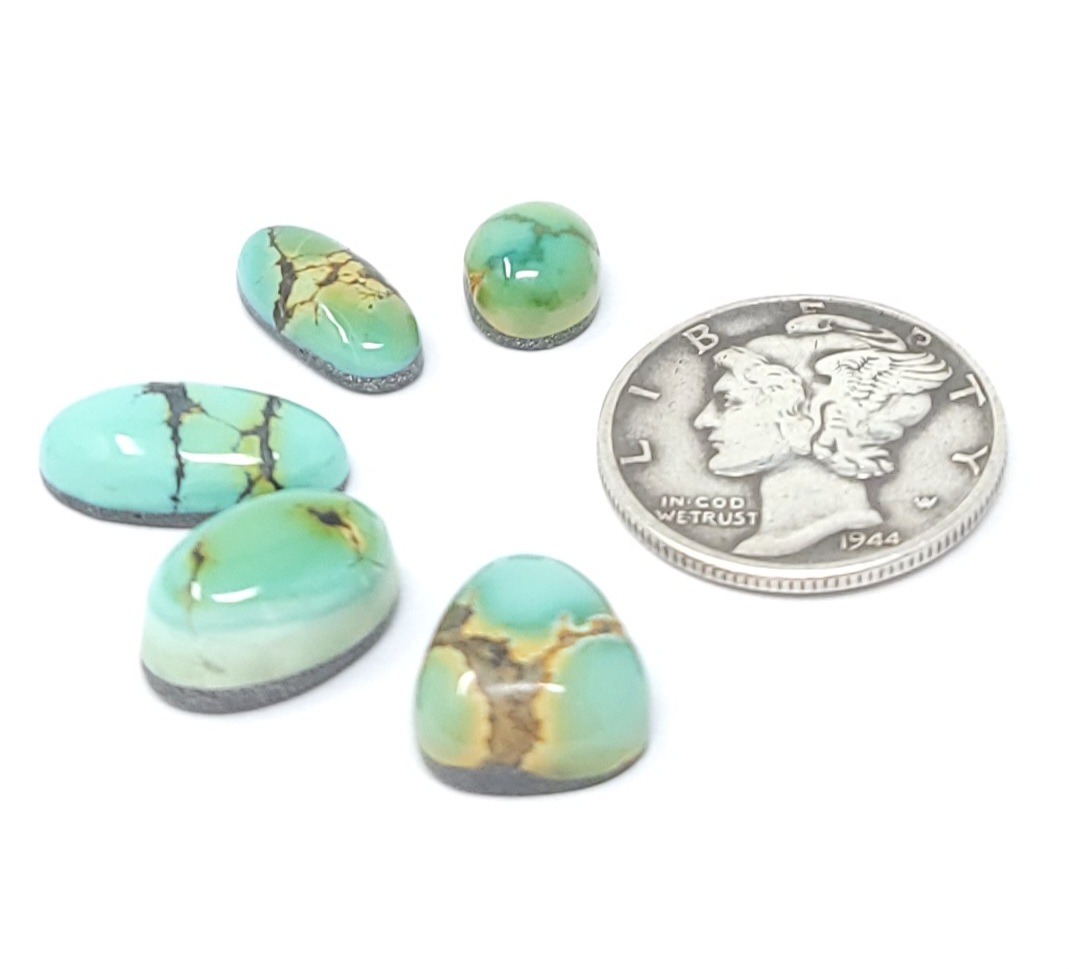 Natural Multi Color Iron Maiden Turquoise Mixed Shape Cabochon Lot 13 Carats